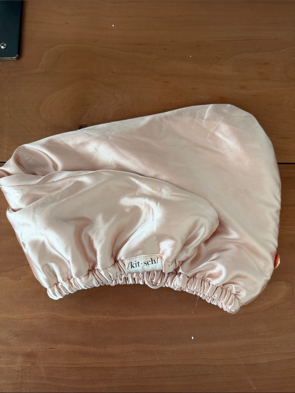 Kitsch Kids Satin Hair Bonnet in Pale Pink